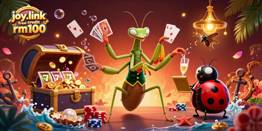 Enjoy winning with joy.link free credit rm100 while witnessing a vibrant casino scene full of action.