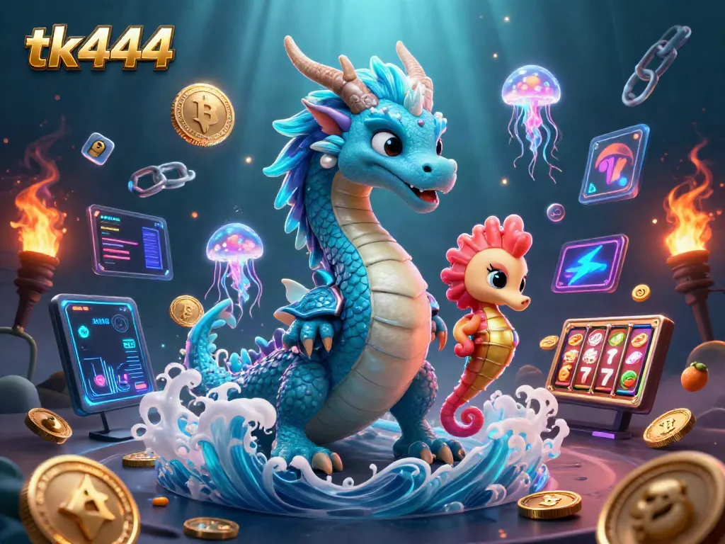 Engage in thrilling gameplay at tk444, featuring mesmerizing characters and vibrant casino elements.