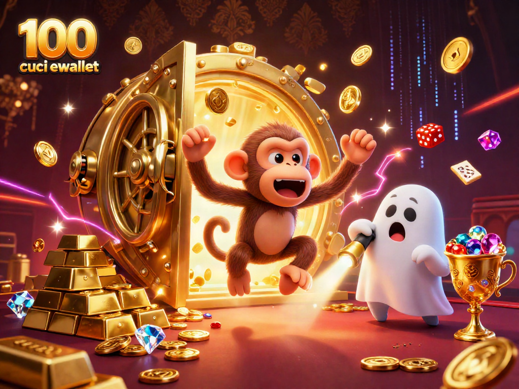 Engage with 100 cuci ewallet treasures in this vivid casino adventure.