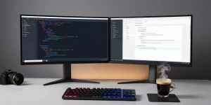 Gi8ee coding workspace featuring modern software development tools and innovative cloud computing solutions.